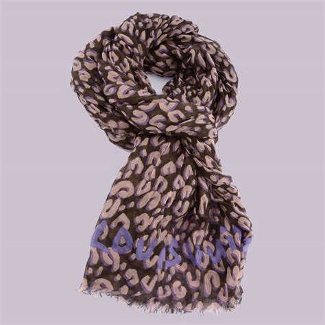 louis vuitton leopard scarf fake|Louis Vuitton cheetah scarf.